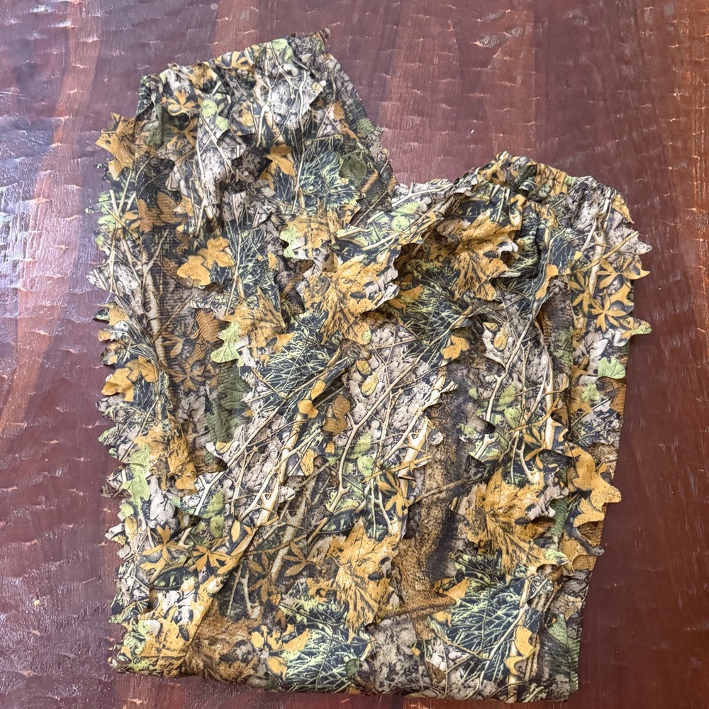 3D Camouflage Ghillie Pants With Elastic/Drawstring Waist